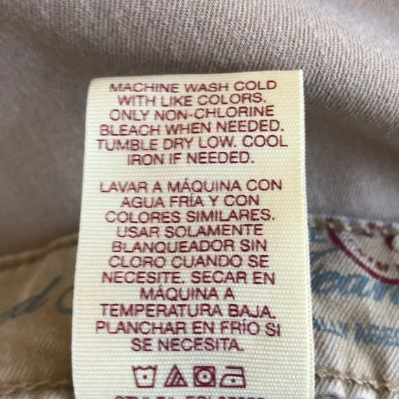 Faded Glory beige / tan ultimate boot cut jeans, size 14 petite - Picture 12 of 12